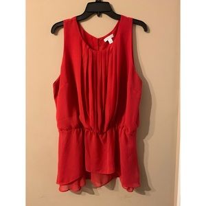 Bisou Bisou red xl top